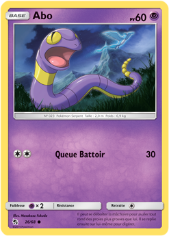 Carte Pokémon Commune Abo 26/68 de la série Destinées Occultes