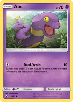 Carte Pokémon Commune Abo 36/73 de la série Légendes Brillantes