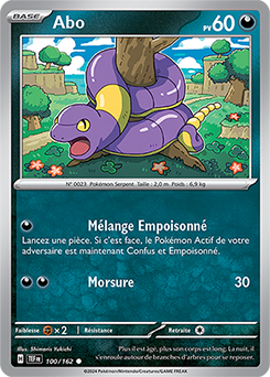 Carte Pokémon Abo 100/162 de la série Forces Temporelles en vente au meilleur prix