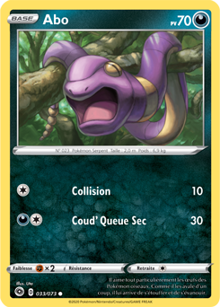 Carte Pokémon Commune Abo 033/073 de la série La Voie du Maître