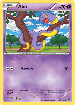 Carte Pokémon Abo 47/146 de la série X&Y en vente au meilleur prix