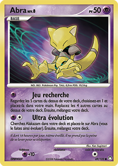 Carte Pokémon Abra 69/123 de la série Trésors Mystérieux en vente au meilleur prix