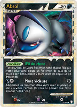 Carte Pokémon Absol 91/102 de la série Triomphe en vente au meilleur prix