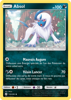 Carte Pokémon Absol 133/236 de la série Éclipse Cosmique en vente au meilleur prix