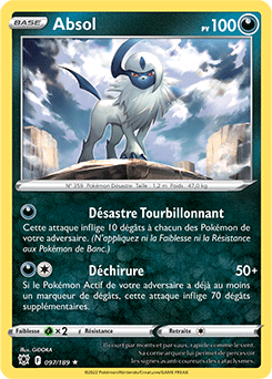 Carte Pokémon Absol 097/189 de la série Astres Radieux en vente au meilleur prix