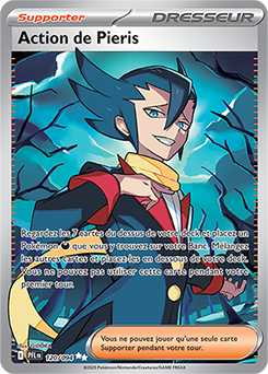 Carte Pokémon Ultra rare Action de Pieris 120/94 de la série Flammes Fantasmagoriques