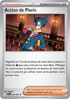 Carte Pokémon Peu commune Action de Pieris 90/94 de la série Flammes Fantasmagoriques
