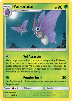 Carte Pokémon Rare Aéromite 11/214 de la série Alliance Infallible