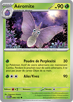 Carte Pokémon Aéromite 49/165 de la série 151 en vente au meilleur prix