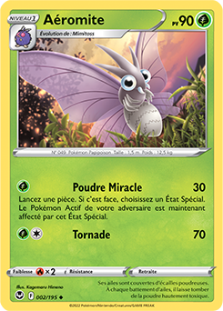 Carte Pokémon Aéromite 002/195 de la série Tempête Argentée en vente au meilleur prix