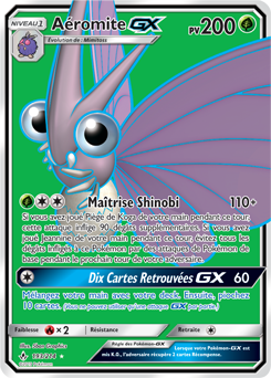 Carte Pokémon Pokémon Full Art Aéromite GX 193/214 de la série Alliance Infallible