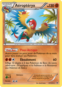 Carte Pokémon Aéroptéryx 67/101 de la série Nobles Victoires en vente au meilleur prix