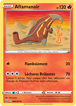 Carte Pokémon Aflamanoir 26/163 de la série Styles de Combat en vente au meilleur prix