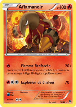 Carte Pokémon Aflamanoir 15/122 de la série Rupture Turbo en vente au meilleur prix