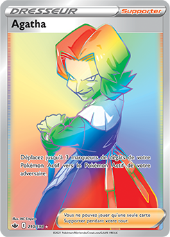 Carte Pokémon Agatha 210/198 de la série Règne de Glace en vente au meilleur prix