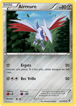 Carte Pokémon Airmure 95/149 de la série Frantières Franchies en vente au meilleur prix