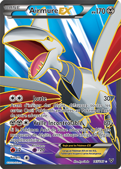 Carte Pokémon Pokémon Full Art Airmure EX 145/146 de la série X&Y