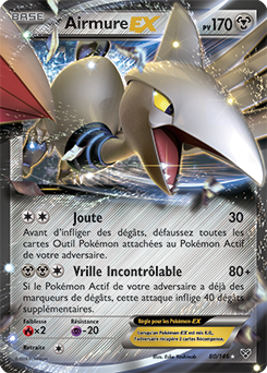 Carte Pokémon Pokémon EX Airmure EX 80/146 de la série X&Y