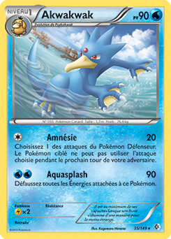 Carte Pokémon Akwakwak 35/149 de la série Frantières Franchies en vente au meilleur prix