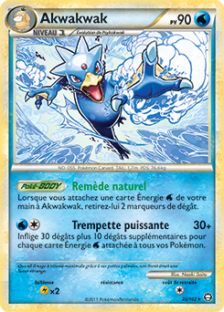 Carte Pokémon Akwakwak 22/102 de la série Triomphe en vente au meilleur prix