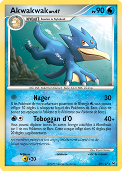 Carte Pokémon Akwakwak 29/127 de la série Platine en vente au meilleur prix