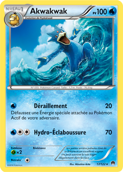 Carte Pokémon Akwakwak 17/122 de la série Rupture Turbo en vente au meilleur prix