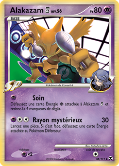 Carte Pokémon Peu commune Alakazam Conseil 4 38/111 de la série Rivaux Émergents