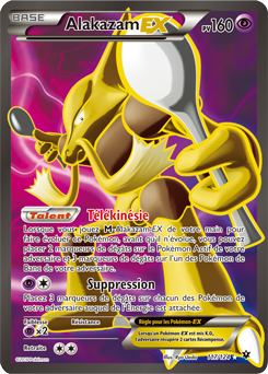 Carte Pokémon Alakazam EX 117/124 de la série Impact des Destins en vente au meilleur prix