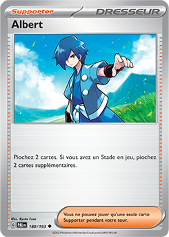 Carte Pokémon Peu commune Albert 180/193 de la série Évolutions à Paldea