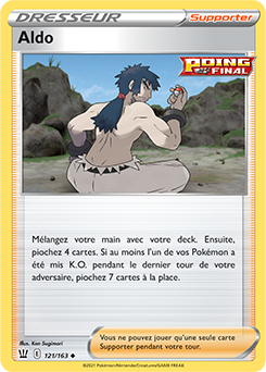 Carte Pokémon Aldo 121/163 de la série Styles de Combat en vente au meilleur prix