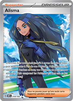 Carte Pokémon Alisma 218/197 de la série Flammes Obsidiennes en vente au meilleur prix