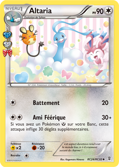 Carte Pokémon Peu commune Altaria RC24/RC32 de la série Générations