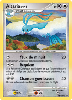 Carte Pokémon Altaria 18/127 de la série Platine en vente au meilleur prix