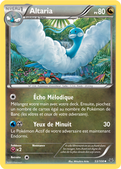 Carte Pokémon Altaria 53/108 de la série Ciel Rugissant en vente au meilleur prix