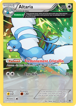 Carte Pokémon Altaria 74/108 de la série Ciel Rugissant en vente au meilleur prix