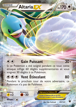 Carte Pokémon Altaria EX 83/124 de la série Impact des Destins en vente au meilleur prix