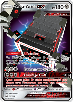Carte Pokémon Ama-Ama GX 102/168 de la série Tempête Céleste en vente au meilleur prix