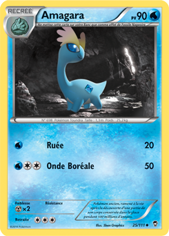 Carte Pokémon Peu commune Amagara 25/111 de la série Poings Furieux