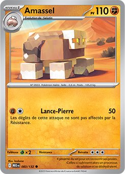 Carte Pokémon Communes Amassel 83/132 de la série Méga-Évolution