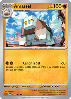 Carte Pokémon Amassel 122/193 de la série Évolutions à Paldea en vente au meilleur prix