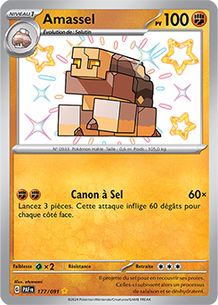 Carte Pokémon Amassel 177/91 de la série Destinées de Paldea en vente au meilleur prix