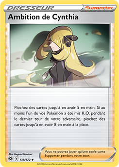 Carte Pokémon Ambition de Cynthia 138/172 de la série Stars Étincelantes en vente au meilleur prix