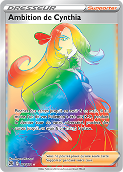 Carte Pokémon Ambition de Cynthia 178/172 de la série Stars Étincelantes en vente au meilleur prix