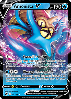 Carte Pokémon Amonistar V 035/195 de la série Tempête Argentée en vente au meilleur prix