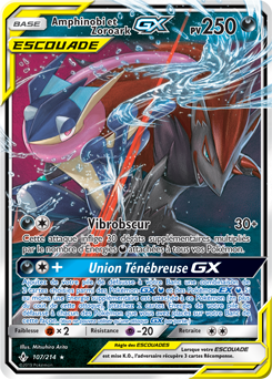 Carte Pokémon Amphinobi Zoroark GX 107/214 de la série Alliance Infallible en vente au meilleur prix