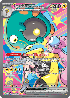 Carte Pokémon Ampibidou ex de Mashynn 279/217 de la série Héros Transcendants en vente au meilleur prix