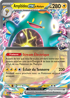 Carte Pokémon Ampibidou ex de Mashynn 70/217 de la série Héros Transcendants en vente au meilleur prix