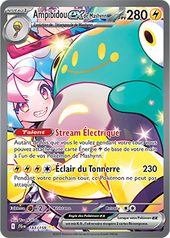 Carte Pokémon Illustration spéciale rare Ampibidou ex de Mashynn 183/159 de la série Aventures Ensemble