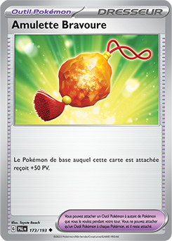 Carte Pokémon Amulette Bravoure 173/193 de la série Évolutions à Paldea en vente au meilleur prix