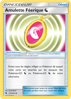 Carte Pokémon Peu commune Amulette Féerique Miniature Type Dragon JCC.png 177/214 de la série Tonnerre Perdu